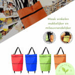 Easy-To-Go™ - Opvouwbare Eco-vriendelijke boodschappentas-Koopje.com