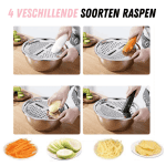 3-in-1 RVS Rasp- Zeef en Schaal-Koopje.com