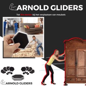 Arnold Gliders™ - Tot 10x sterker bij het verplaatsen van meubels-Koopje.com