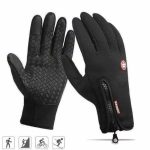 Warme water- en windafstotende touchscreen handschoenen met zachte fleece voering-Koopje.com