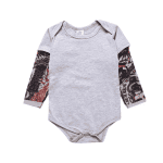 CoolKid™ - Stoere Baby Romper met Tattoo Mouwen-Koopje.com