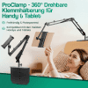 ProClamp - 360° DrehbareKlemmhalberung fürHandy Tableb