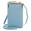 Fiora — Mini Crossbody Damentelefon-Tasche - Blau