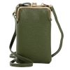 Fiora — Mini Crossbody Damentelefon-Tasche - Grün