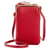 Fiora — Mini Crossbody Damentelefon-Tasche - Rot