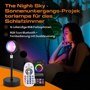 The Night Sky -Sonnenuntergangs-Projektorlampe für das Schlafzimmer