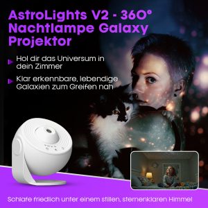 AstroLights V2 - 360° Nachtlampe Galaxy Projektor