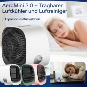 AeroMini 2.0 — Tragbarer Luftkühler und Luftreiniger