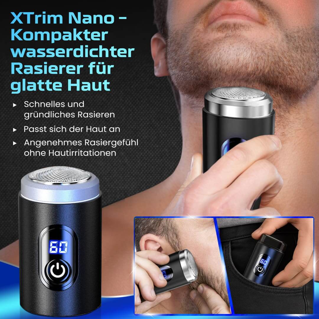 XTrim Nano – Kompakter wasserdichter Rasierer für glatte Haut