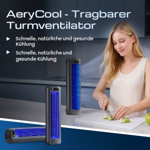 AeryCool – Tragloser Turmventilator für sofortige Abkühlung