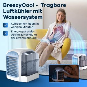 BreezyCool – Tragbarer Luftkühler mit 4-in-1 Filtersystem