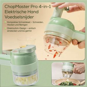 ChopMaster Pro – 4-in-1 Elektrischer Lebensmittelschneider & Fleischwolf