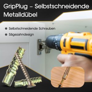 GripPlug Metall-Dübel – stabile Wanddübel für jede Aufgabe