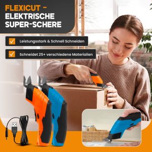 FlexiCut elektrische Super-Schere – zuhause mühelos saubere, präzise Schnitte erzielen