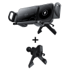 SwiftMount 360° Auto-Rotierender Auto-Handyhalter – Auto-Lock Grip & 15W kabelloses Laden - Schwarz
