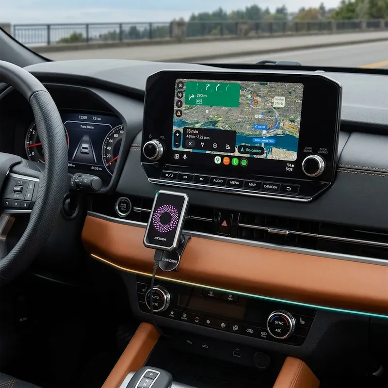 Roadcast Carplay AI Box in gebruik