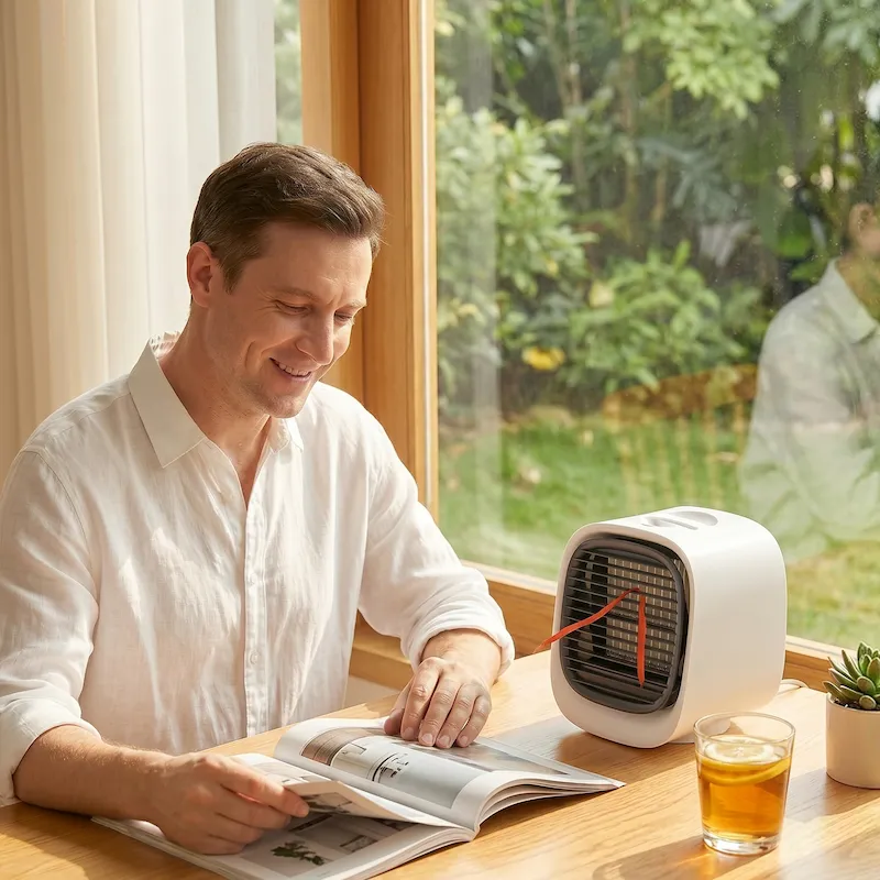 AeroMini 2.0 in gebruik op glas