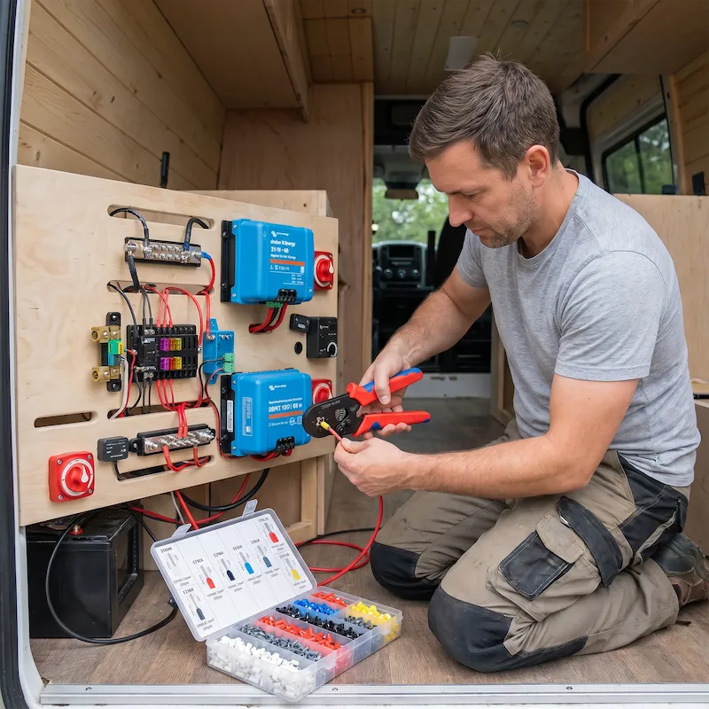 Wohnmobilbauer nutzt ProCrimp bei 12V-Verkabelung