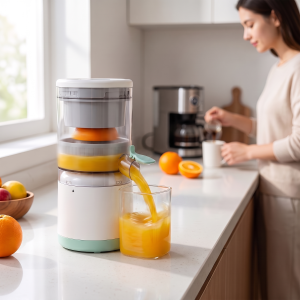 CitroMax Elektrische Zitruspresse – 400 ML, 45 W, Aufladbar Über USB