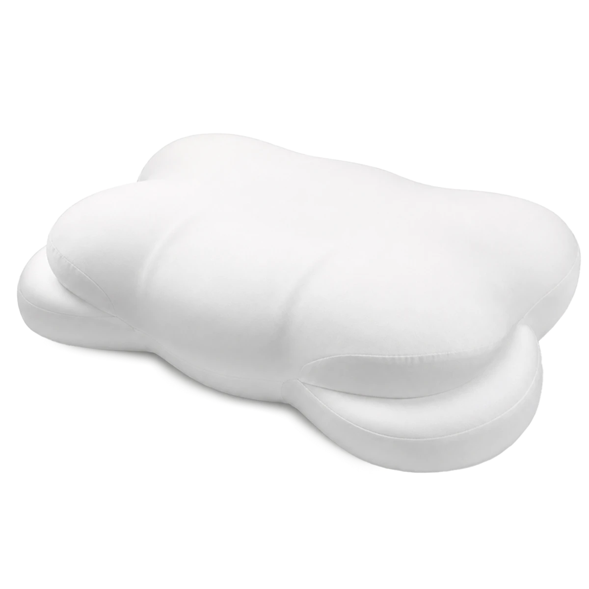 CloudNest 6-Zonen-Memory-Foam-Ausrichtungskissen weiß grau